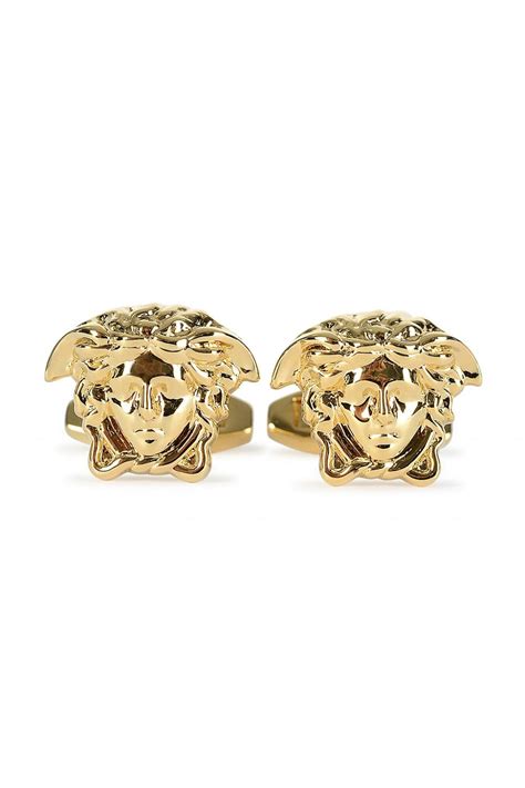 cufflinks for shirts versace|Versace medusa cufflinks.